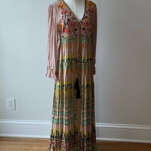 Bhanuni byJyoti Elegant Multicolor Maxi Dress with embroidery & beaded details